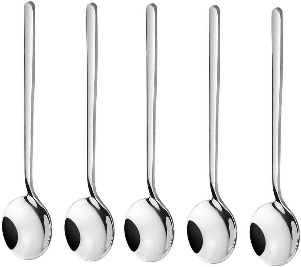 10 Pack Espresso Spoons 18/10 Stainless Steel Teaspoons Set for Coffee Sugar Des