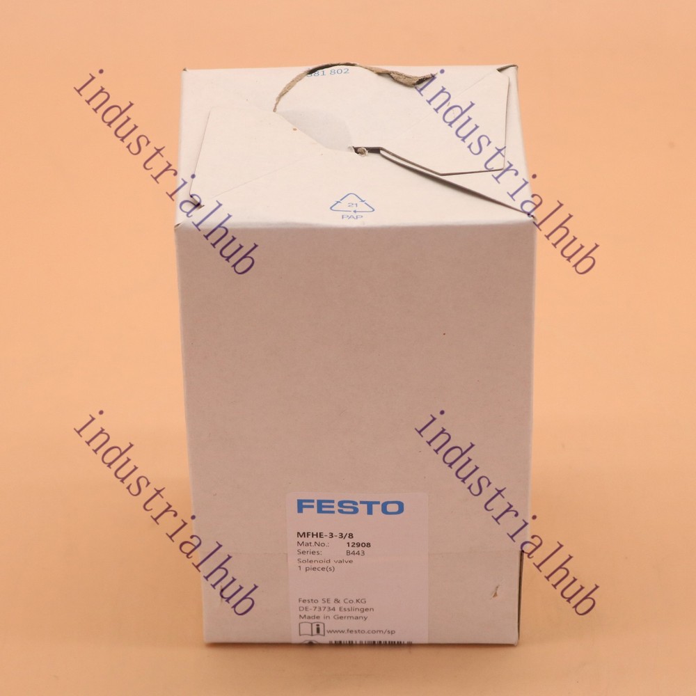 ONE New FESTO MFHE-3-3/8 12908 Solenoid Valve Fast Shipping