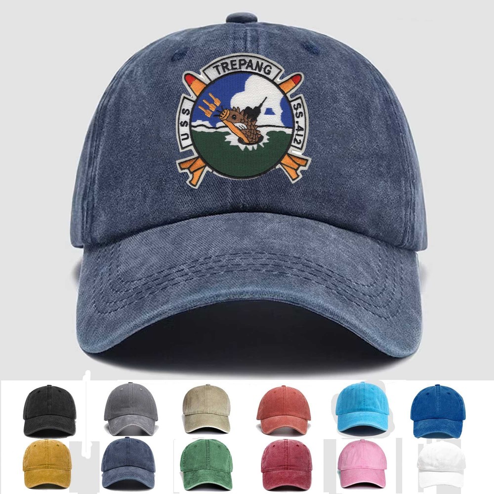 Custom Embroidered Hat SS-412 USS Trepang, Veteran Cap, Trucker Hat, Gift Idea