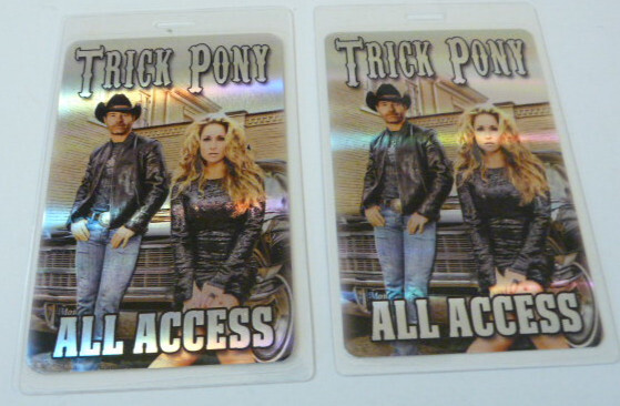 Trick Pony Concert Tour All Access Laminate Backstage Pass D10