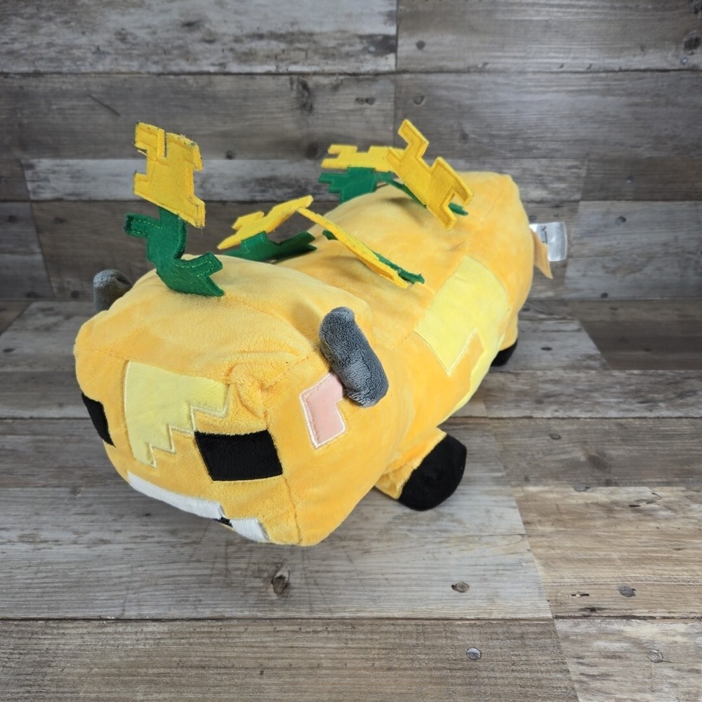 Minecraft MOOBLOOM Plush Stuffed Animal Pillow Buddy Large 17” RARE