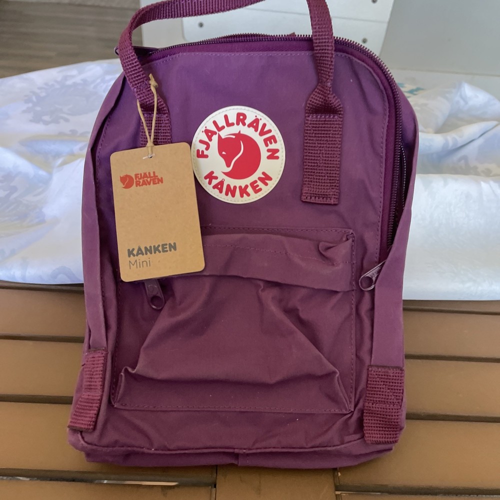 NWT FJALLRAVEN Kanken Mini Backpack/tote, Royal Purple, $80
