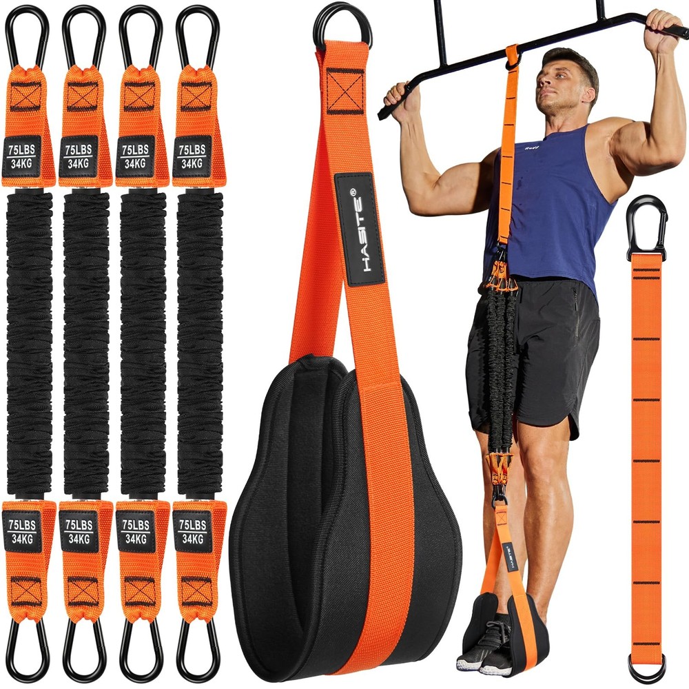 Adjustable Pull-Up Resistance Bands Set of 4 for Strength Training Workouts