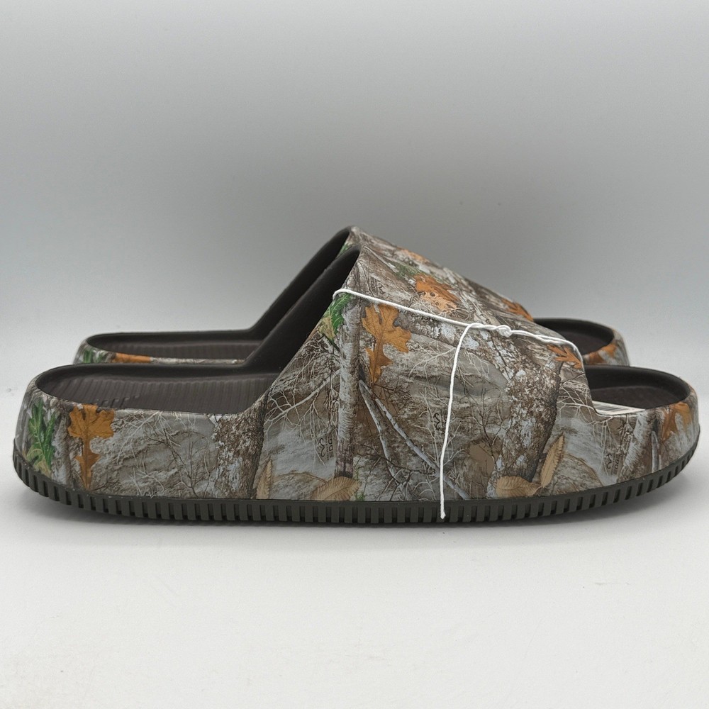 Nike Calm Slide Sandals Mens 14 Baroque Brown Realtree Camo IB2885-200