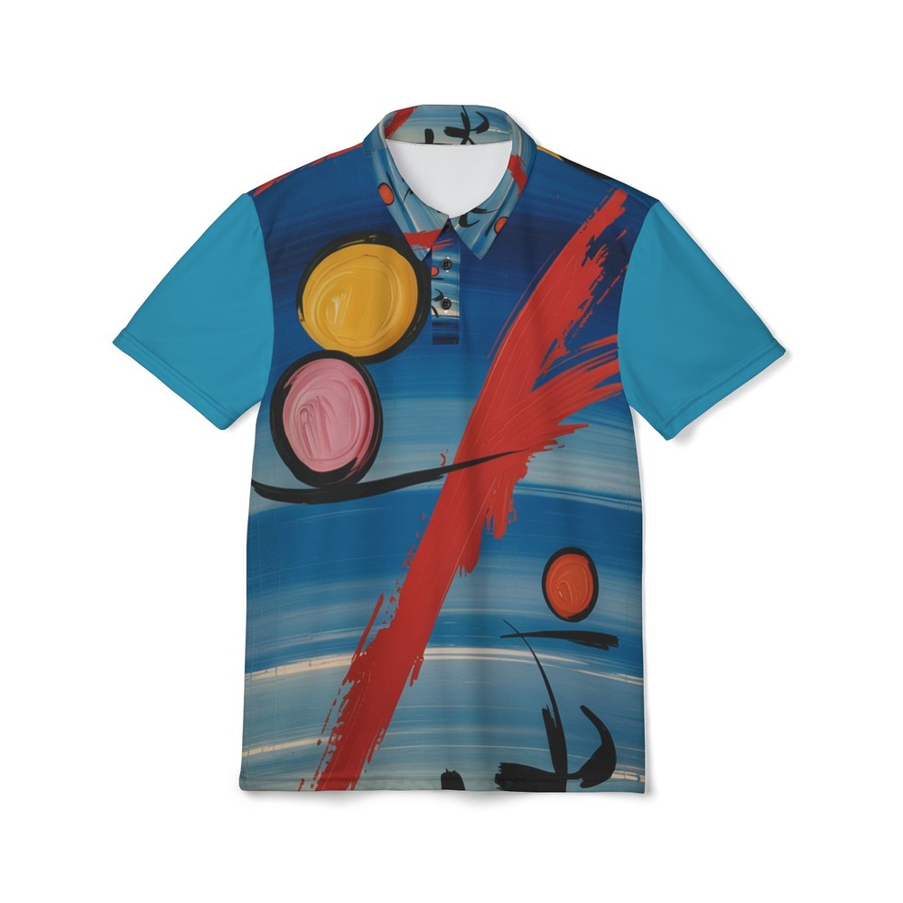 unique designer painting art Unisex Polo Shirt men women original gift idea