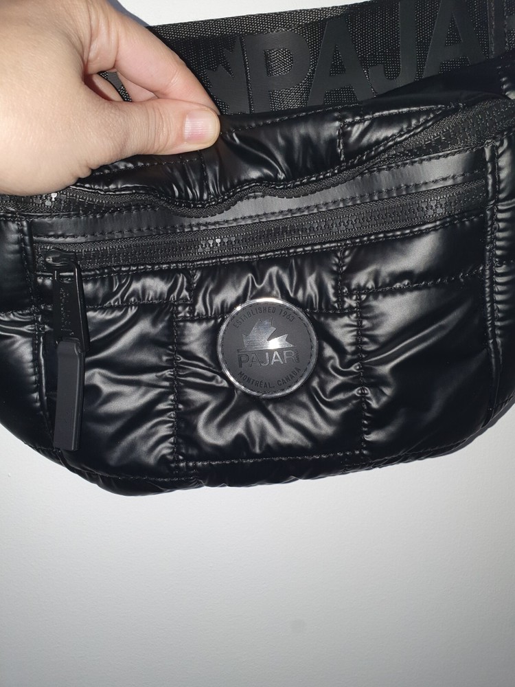 Pajar Women's Quilted Puffer Fanny Pack, Black