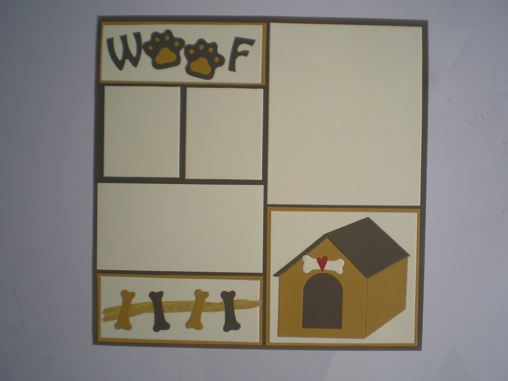 Dog 1 #603 premade scrapbook pages