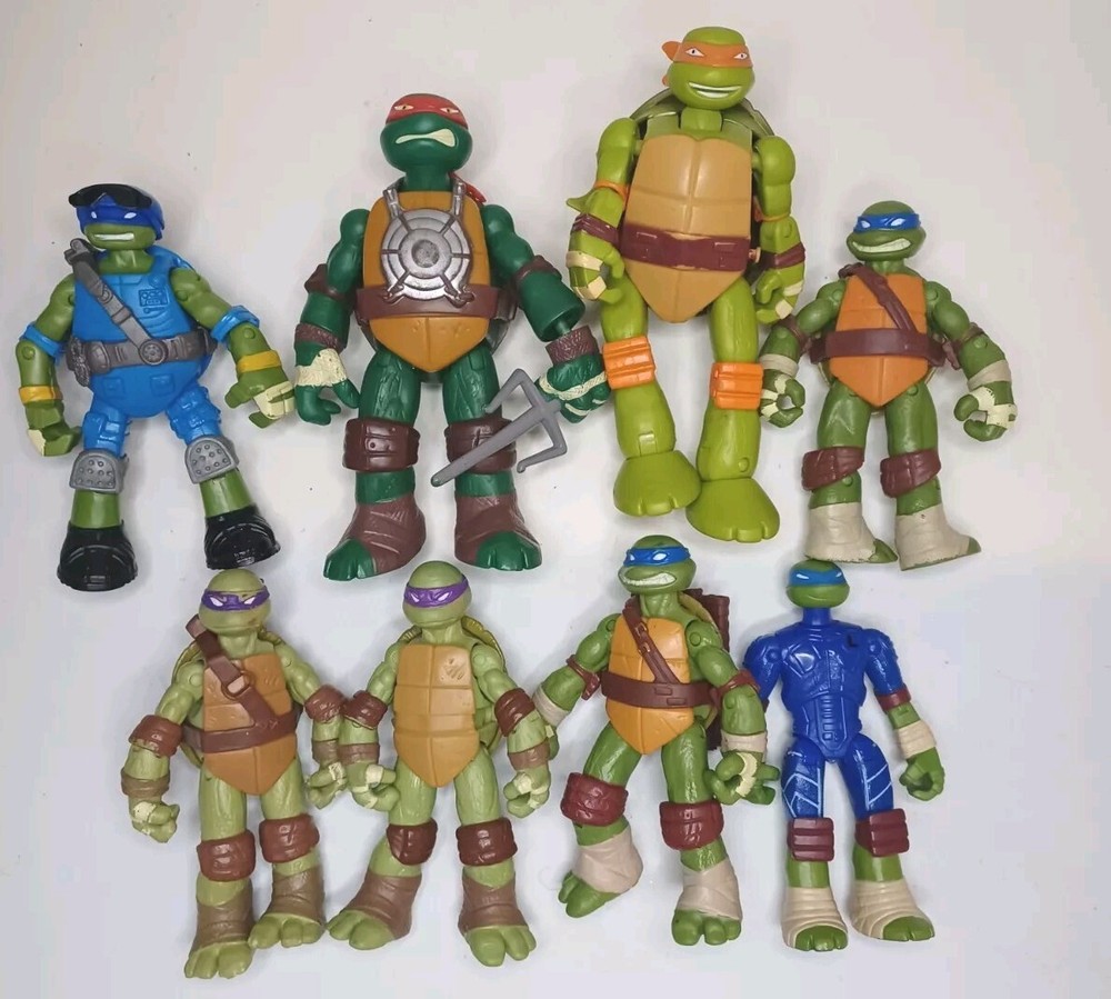 TMNT Teenage Mutant Ninja Turtles Mutations & Figures Lot of 8