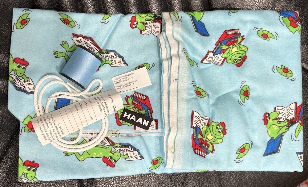 Haan Crafts Big Fun Print Boxers #3441 Sewing Kit Frogs Fabric XS-XL New