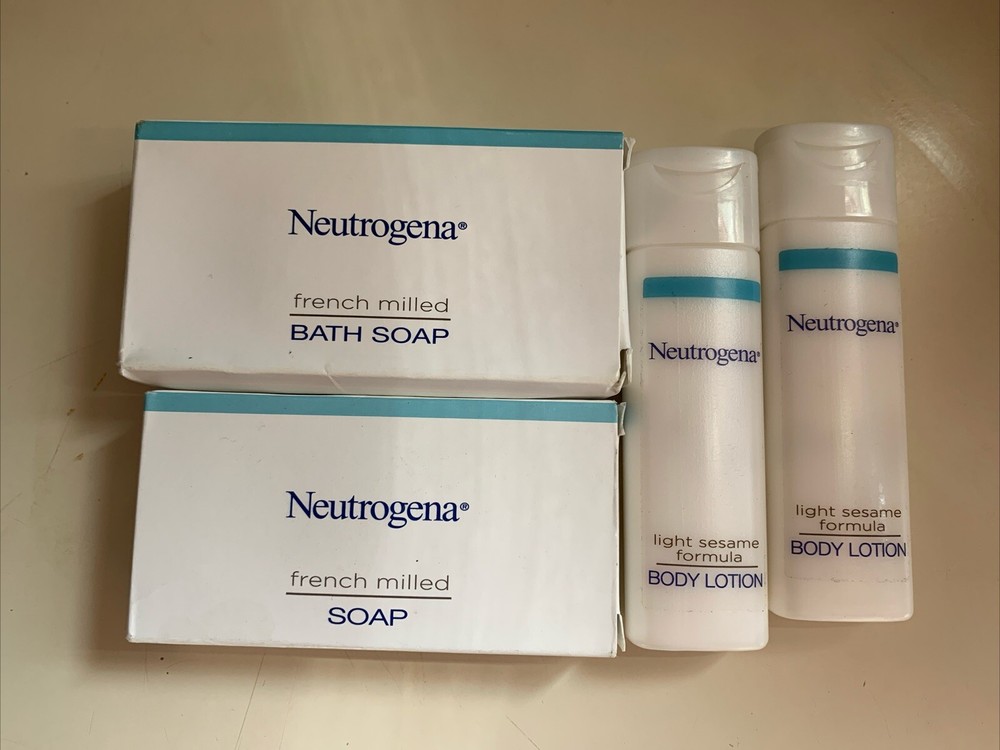 Neutrogena Travel Kit with French Milled Soap and Sesame Body Lotion 0.9oz