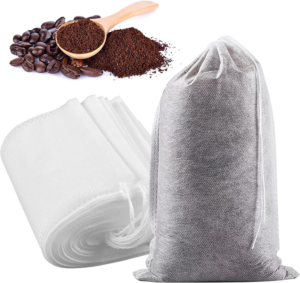 Yzurbu 200Pcs 4x6 Inch Disposable Cold Brew Coffee Filter Bags for Mess-Free Brewing