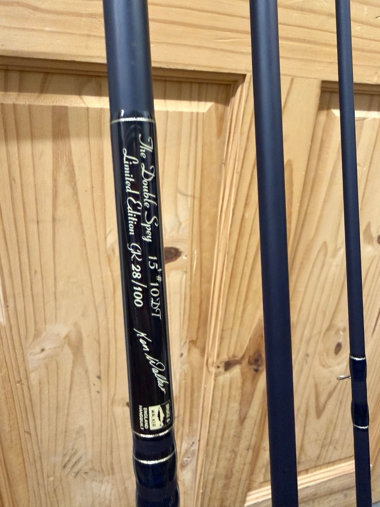 VINTAGE FISHING TACKLE- BRUCE & WALKER THE DOUBLE SPEY 15ft SLAMON ROD no 28/100