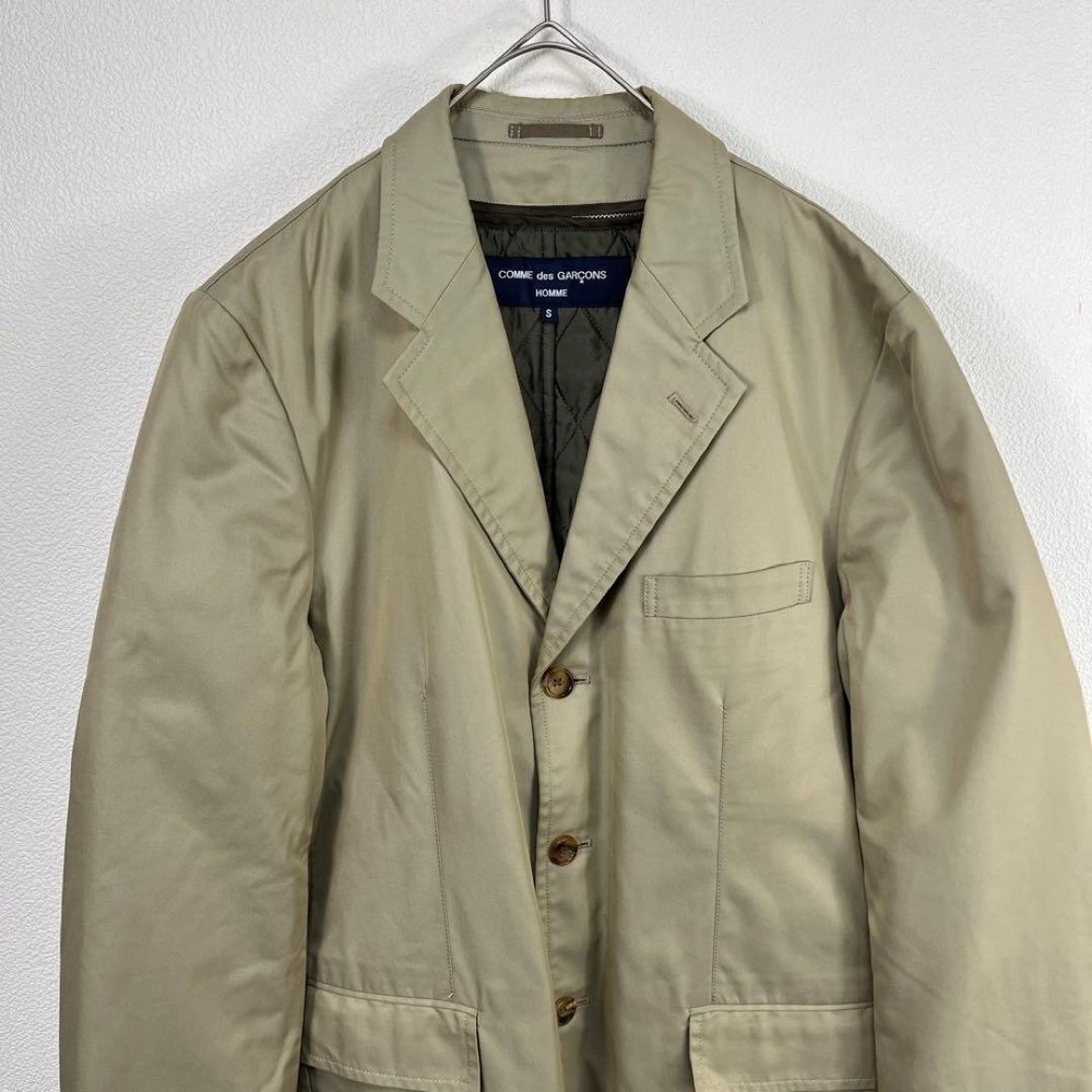 COMME des GARCONS Homme Quilted Lined Jacket Beige Size S Used