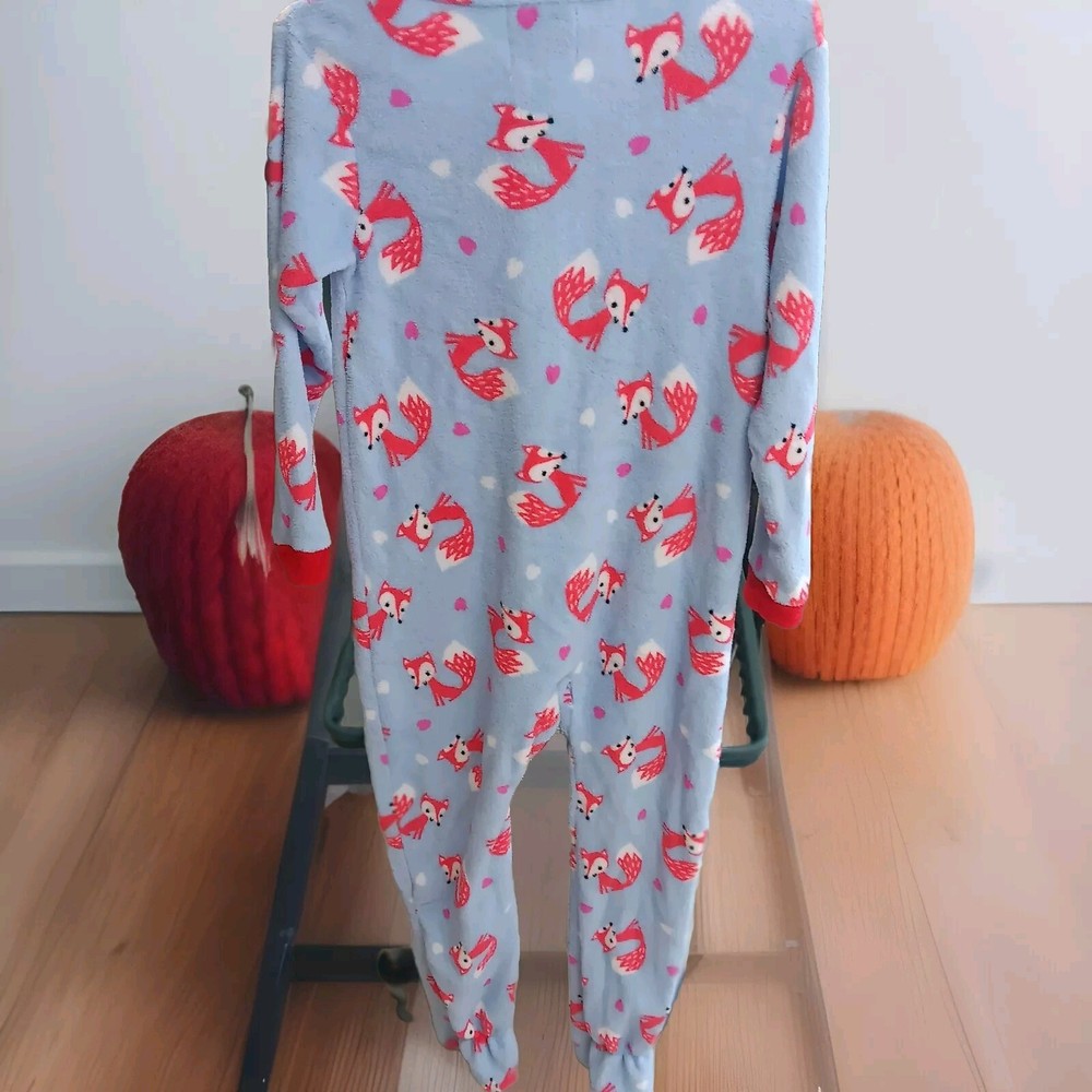 PJ Couture Women's Medium All in One Plush Footie pajama  sleepwear loungewear