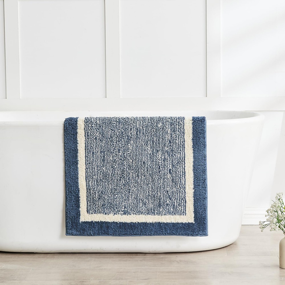 Non-Slip Plush Shaggy Bath Mats for Washable Bathroom Rugs