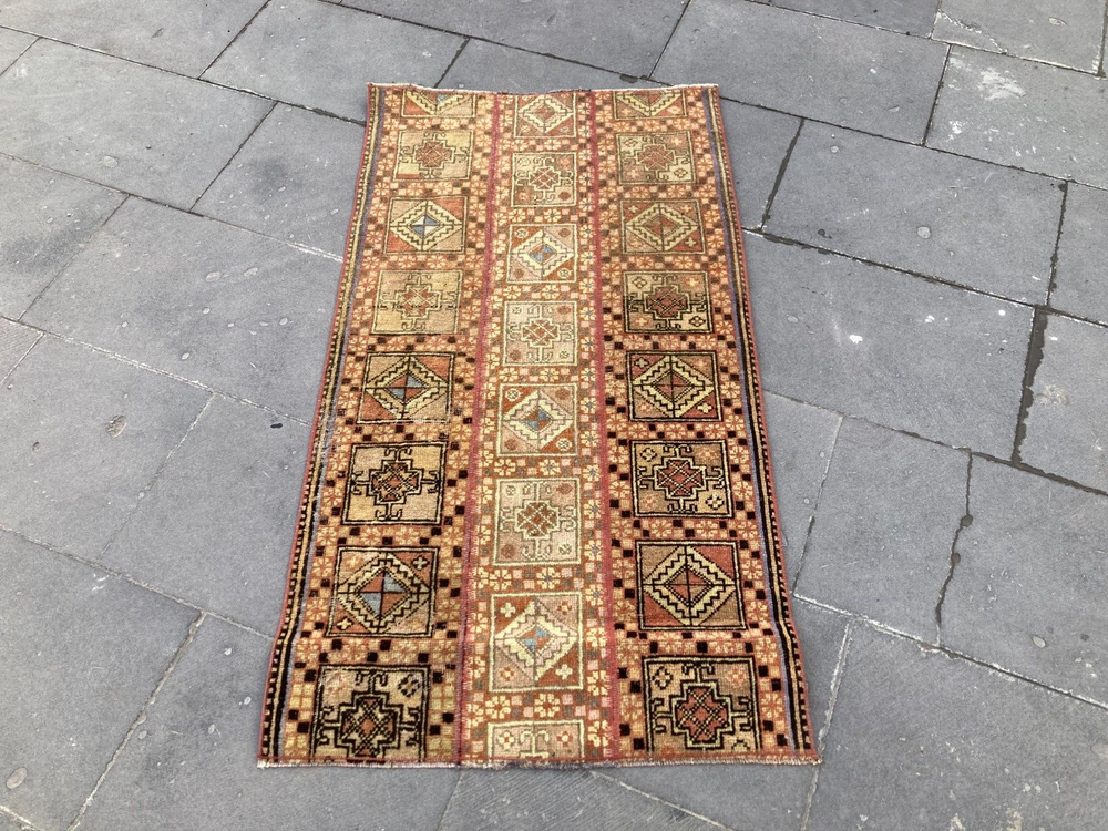 runner rug, bohemian rug, anatolian rug, handmade rug, vintage rug, oushak rug
