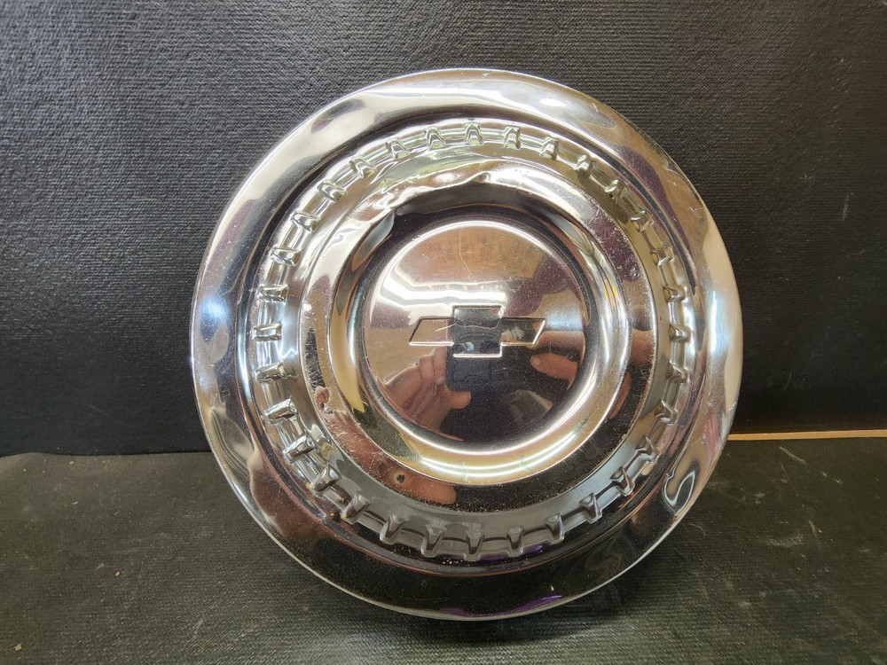 65-66 Chevy Impala Bel Air OEM Dog Dish Hubcap Poverty Wheel Cover GM Original
