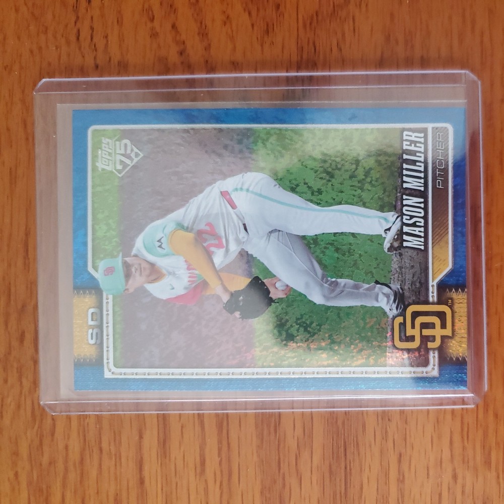 Topps Mason Miller Blue Parallel #179 /150 Padres Baseball 2026 Series 1