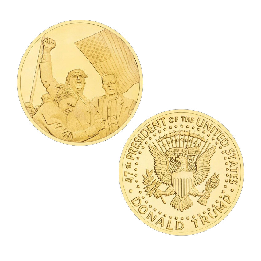 Donald Trump Coin 2024 Shooting Collection Trump Assassinated Coin Commemorative