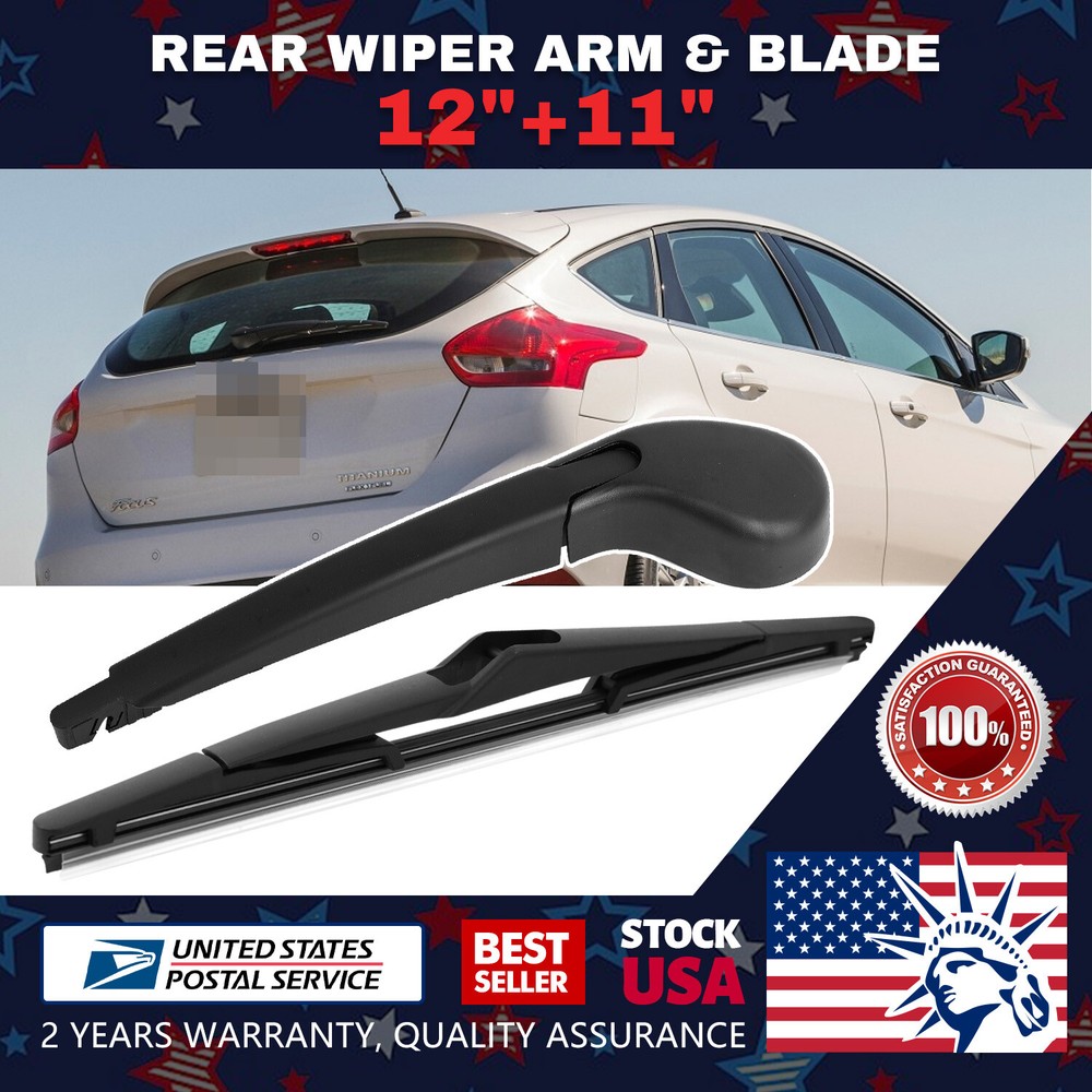 2012-2018 Ford Focus Soft Rubber Rear Wiper Blades 14+12 Inch Set