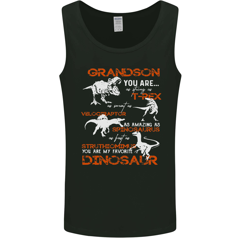 Grandson You Are My Favourite Dinosaur Mens Vest Tank Top