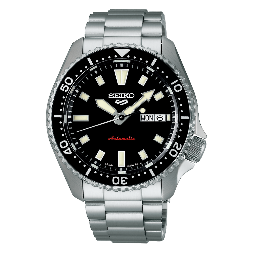 Seiko SKX 5 Sports Series 42.5 MM SS Black Dial Automatic Watch SRPL85K1