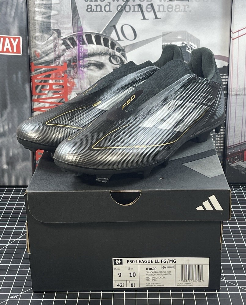 Adidas MNS Sz 9 US F50 League Laceless  Firm/Multi-Ground Soccer  Cleats NEW
