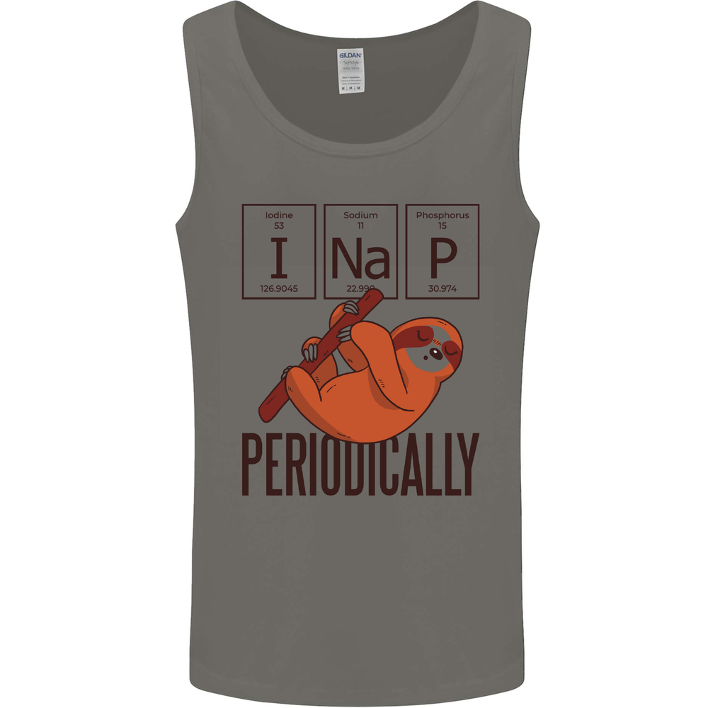 I Nap Funny Periodic Table Sloth Geek Sleep Mens Vest Tank Top
