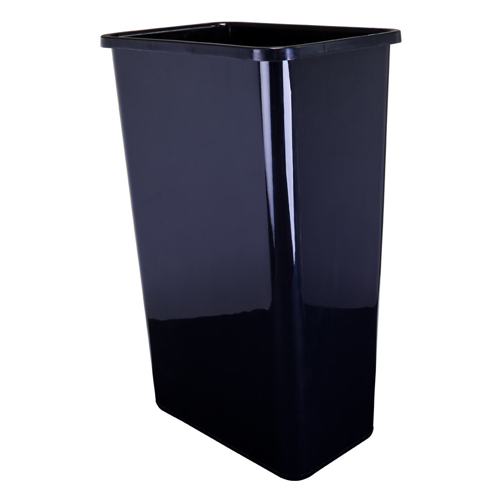 Hardware Resources CAN-50 50 Quart Plastic Trash Can for Double - Black