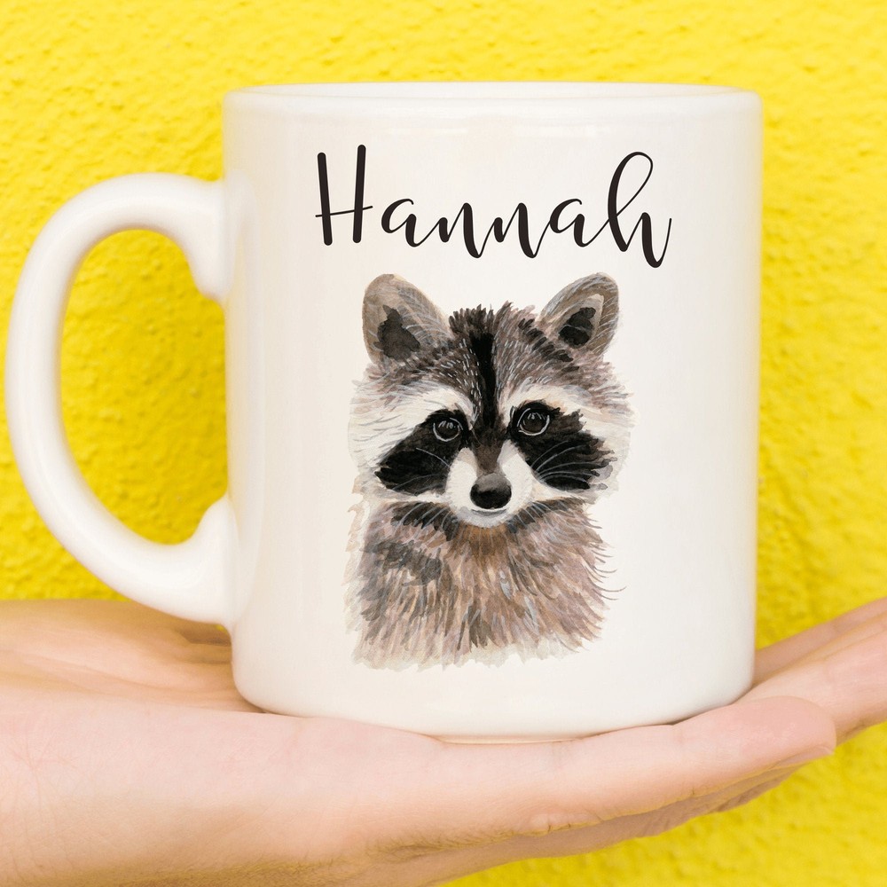 Raccoon Mug Raccoon Gift For Raccoon Lovers Personalised Raccoon Mug Gifts For