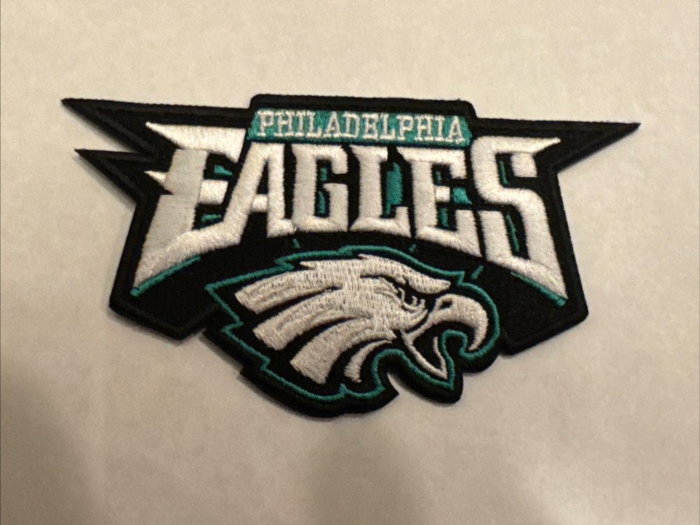 Vintage Philadelphia Eagles NFL Embroidered Iron On Patch 4.5x2.5 Flash Sale-image