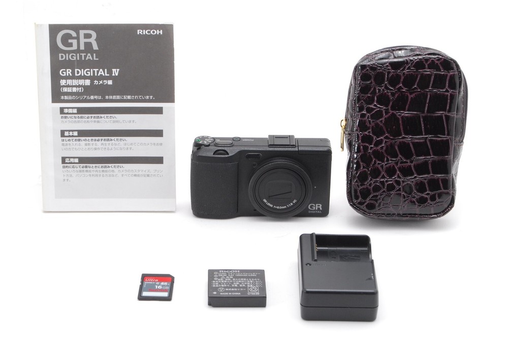 SC1835! READ [NEAR MINT]RICOH GR DIGITAL IV 10.4MP Compact Digital Camera JAPAN