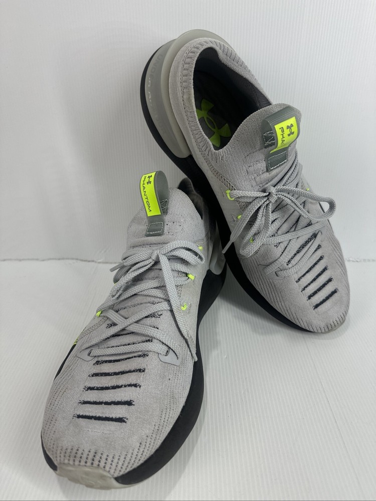 Under Armour HOVR Phantom 3 Running Shoes Grey Volt US11 UK10 EUR45