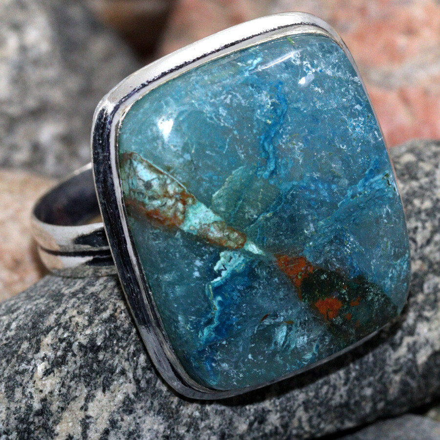 925 Silver Plated Quantum Quatrro Ethnic Ring Jewelry Size US 11.5 JW