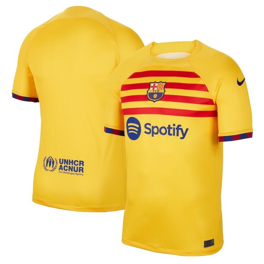 FC Barcelona Nike 2023/24 Fourth Breathe Stadium Replica Jersey - Yellow Size XL