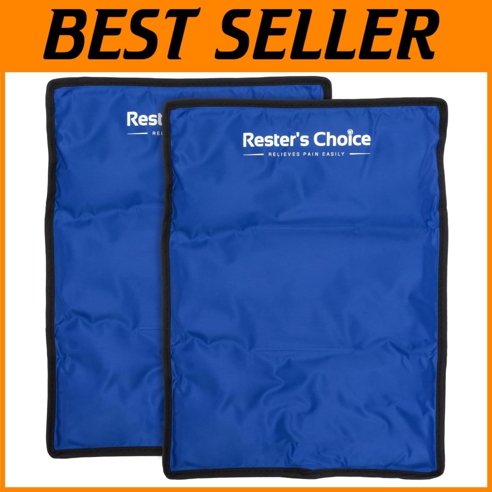 2 Pack Large Reusable Ice Packs for Pain Relief | 11