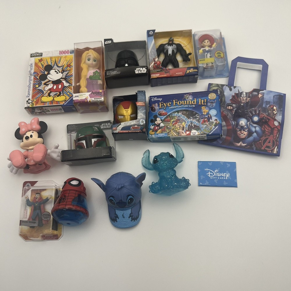 Zuru Mini Brands Disney Store Edition Series 3 Lot of 15 Figurines Featuring Moana Spiderman and Stitch Collectibles