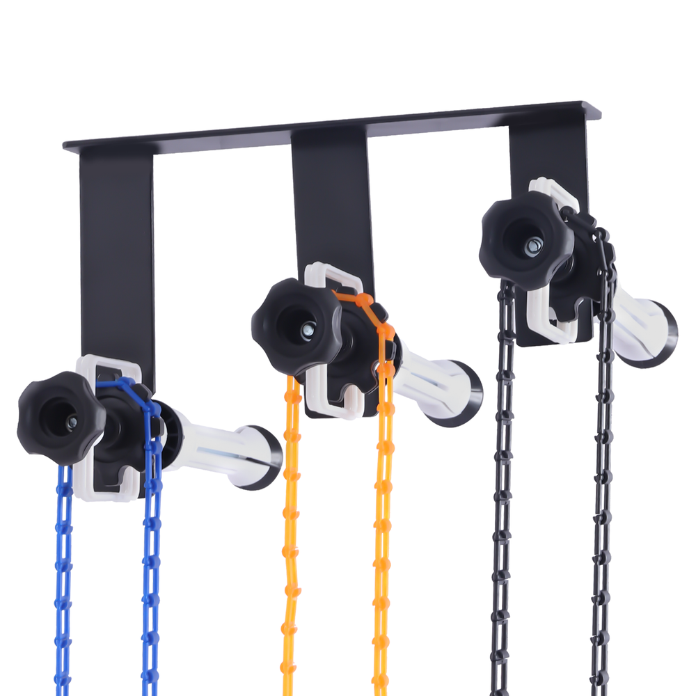 3-Roller Manual Photography Backdrop Wall Mount Support System