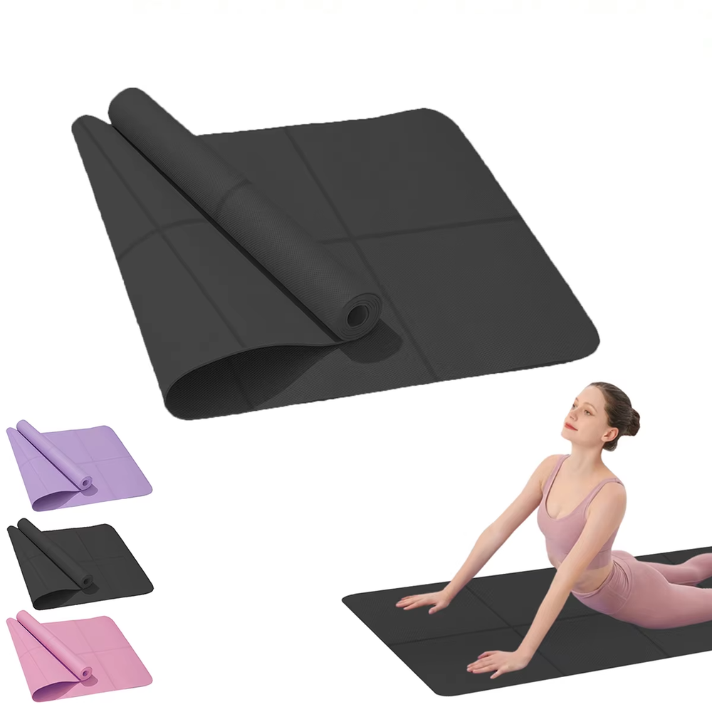 Thick Gym Exercise Mat Yoga Mat Pilates Workout Pad Non Slip Home Class Fitness