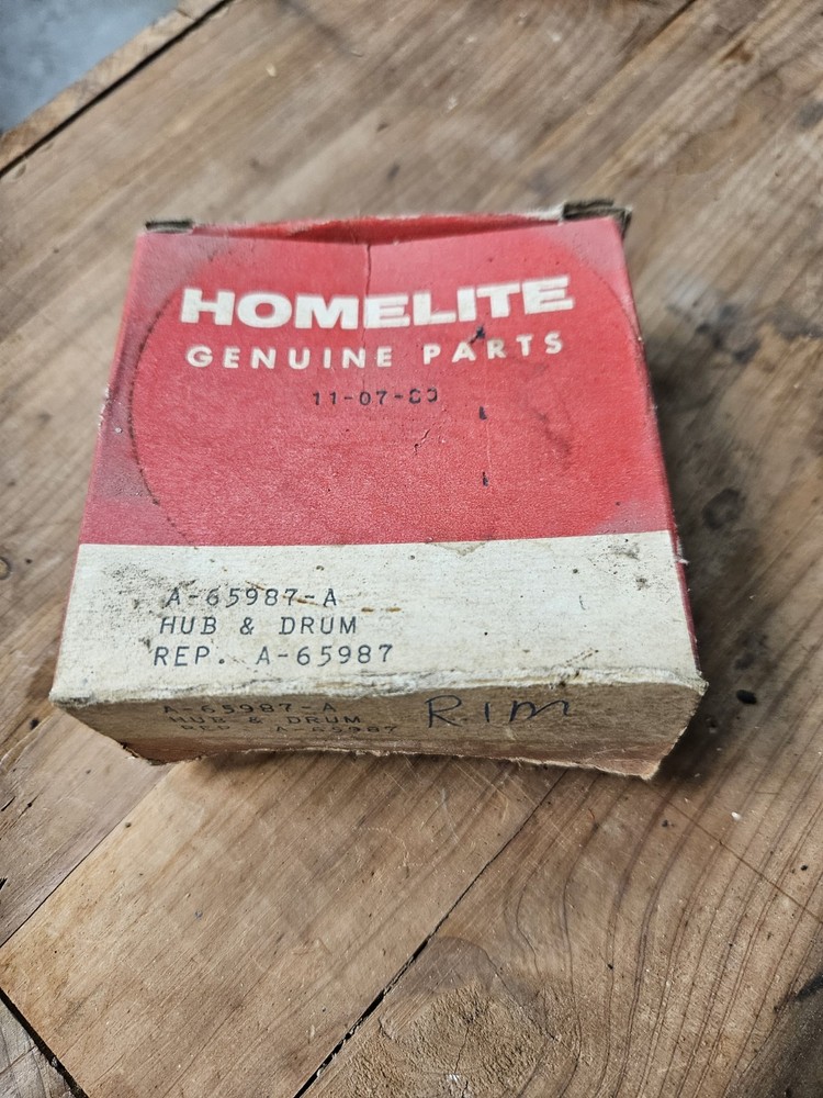 Vintage Homelite Hub & Drum Assembly Part A-65987-A NOS