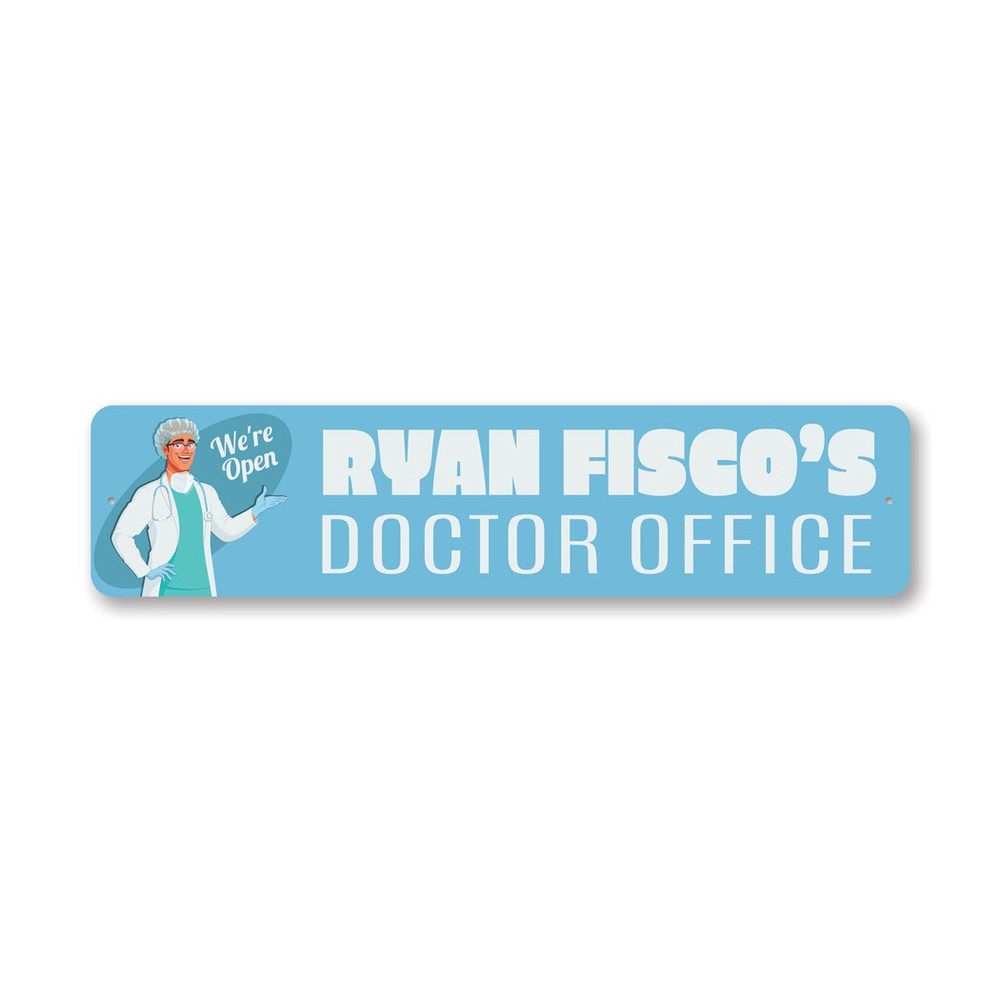 Custom Doctors Office Open Medical Clinic Entrance Decor Metal Welcome Sign