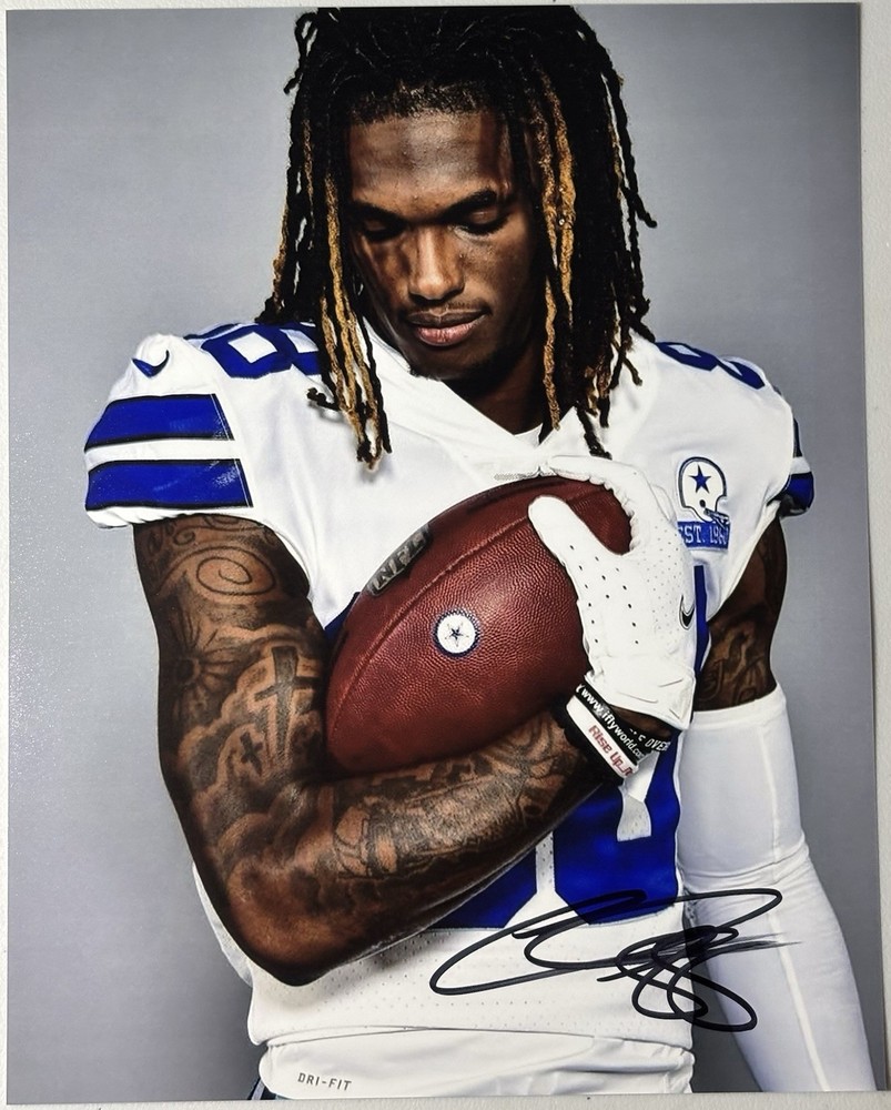 Ceedee Lamb Signed Photo, 8x10 with COA, Cowboys, NFL