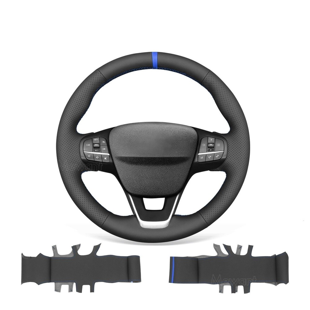 Artificial Leather Steering Wheel Cover for Ford Escape 2019-2020 Bronco Sport