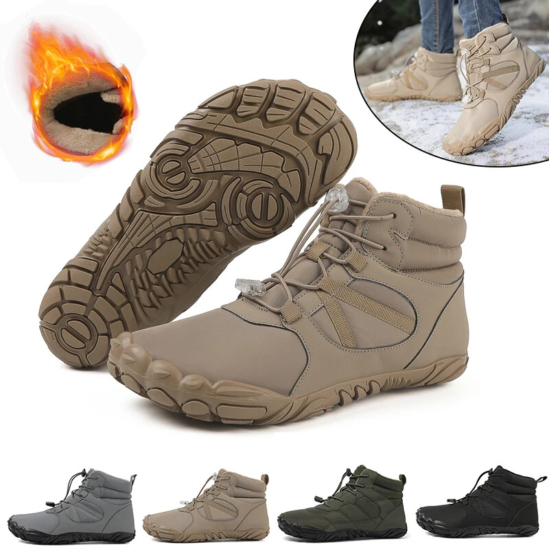 Men Women Waterproof Winter Boots Snow Barefoot Casual Shoes Outdoor Warm Work