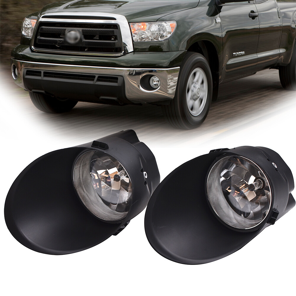 For 2007 -2013 Toyota Tundra 2008-2011 Sequoia Bumper Clear Lens Fog Lights