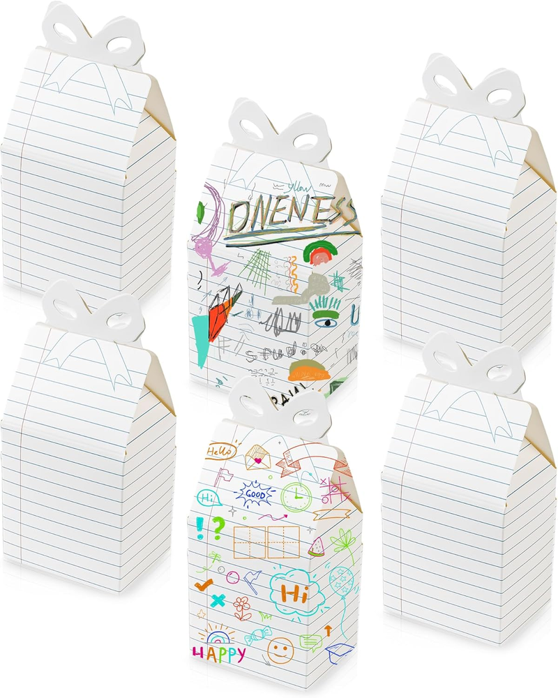 24Pcs Back to School Gift Boxes Notebook Graduation Candy Box First Day of Schoo-image