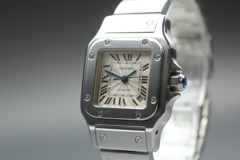 [NEAR MINT] Cartier Santos Galbee 2423 Automatic 24mm Womens Watch From JAPAN