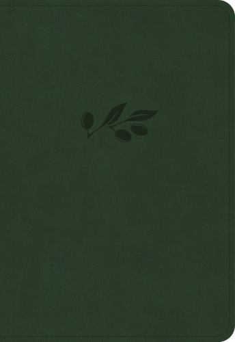 KJV Large Print Compact Reference Bible in Olive LeatherTouch - Holman 2023 Imitation Leather