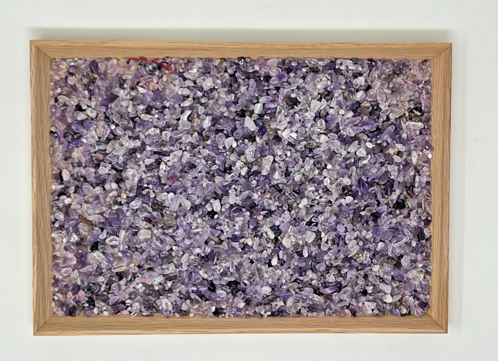 Crushed Amethyst Obsidian Gemstone Coarse Stone Inlay Woodworking DIY