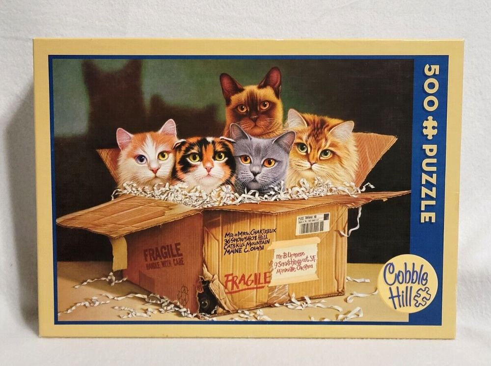 Cobble Hill Six Pack Jigsaw Puzzle 500 pcs Cute Cats 24